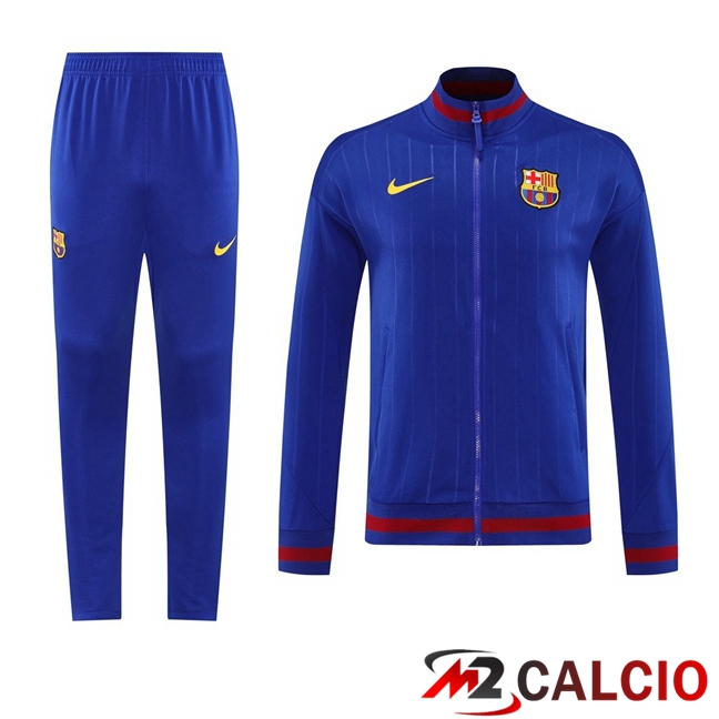 Maglie Calcio Personalizzate,Tute Calcio Squadre,Maglia Nazionale Italiana Calcio | Insieme Tuta Calcio - Giacca FC Barcellona Blu 2025/2026