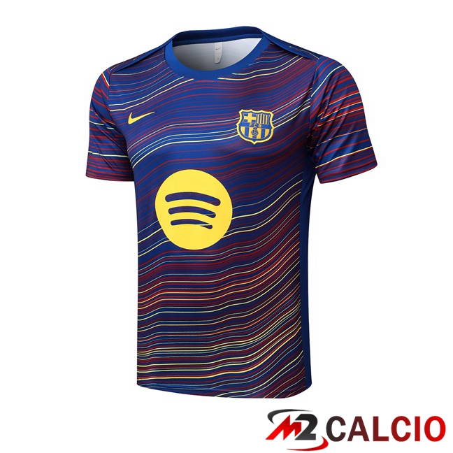 Maglie Calcio Personalizzate,Tute Calcio Squadre,Maglia Nazionale Italiana Calcio | T Shirt Allenamento FC Barcellona Blu Reale 2025/2026