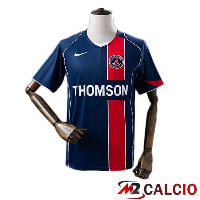 Maglie Calcio Personalizzate,Tute Calcio Squadre,Maglia Nazionale Italiana Calcio | Maglie Calcio Paris PSG Retro Prima Blu Reale 2004-2005