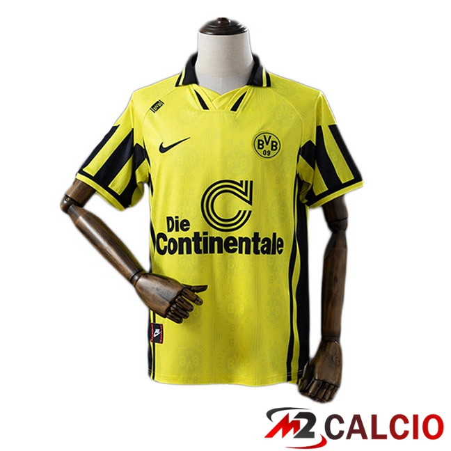 Maglie Calcio Personalizzate,Tute Calcio Squadre,Maglia Nazionale Italiana Calcio | Maglie Calcio Dortmund BVB Retro Prima Giallo 1996-1997