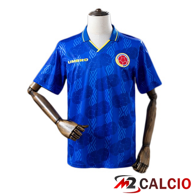 Maglie Calcio Personalizzate,Tute Calcio Squadre,Maglia Nazionale Italiana Calcio | Maglie Calcio Colombia Retro Seconda Blu 1994