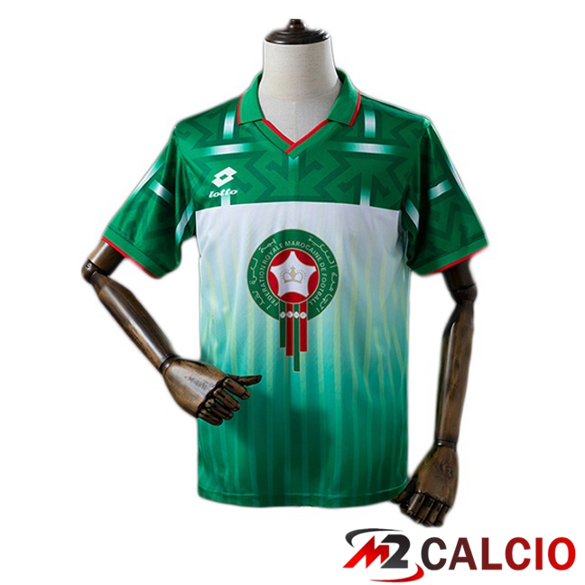 Maglie Calcio Personalizzate,Tute Calcio Squadre,Maglia Nazionale Italiana Calcio | Maglie Calcio Marocco Retro Seconda Verde 1994