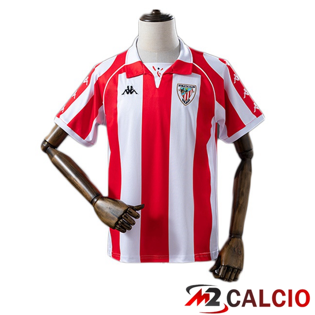 Maglie Calcio Personalizzate,Tute Calcio Squadre,Maglia Nazionale Italiana Calcio | Maglie Calcio Athletic Club Retro Prima Rosso 1998-1999