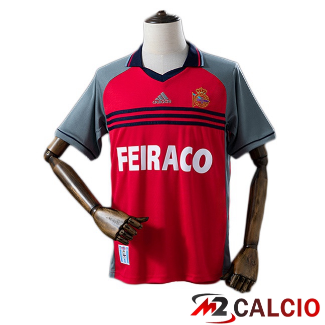 Maglie Calcio Personalizzate,Tute Calcio Squadre,Maglia Nazionale Italiana Calcio | Maglie Calcio Deportivo de La Coruna Retro Terza Rosso 2000-2001