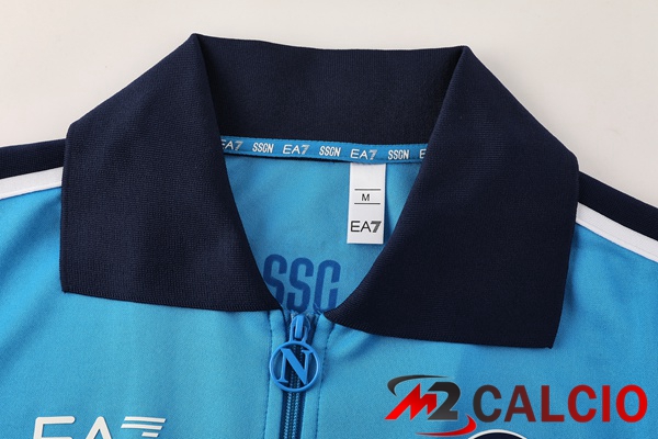 Insieme Tuta Calcio - Giacca SSC Napoli Blu 2025/2026
