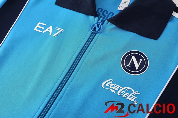 Insieme Tuta Calcio - Giacca SSC Napoli Blu 2025/2026