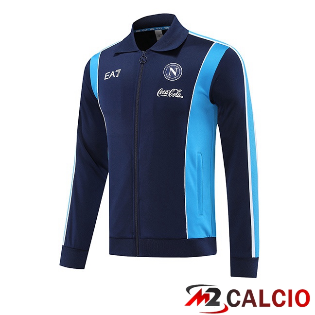 Maglie Calcio Personalizzate,Tute Calcio Squadre,Maglia Nazionale Italiana Calcio | Giacca Calcio SSC Napoli Blu Reale 2025/2026