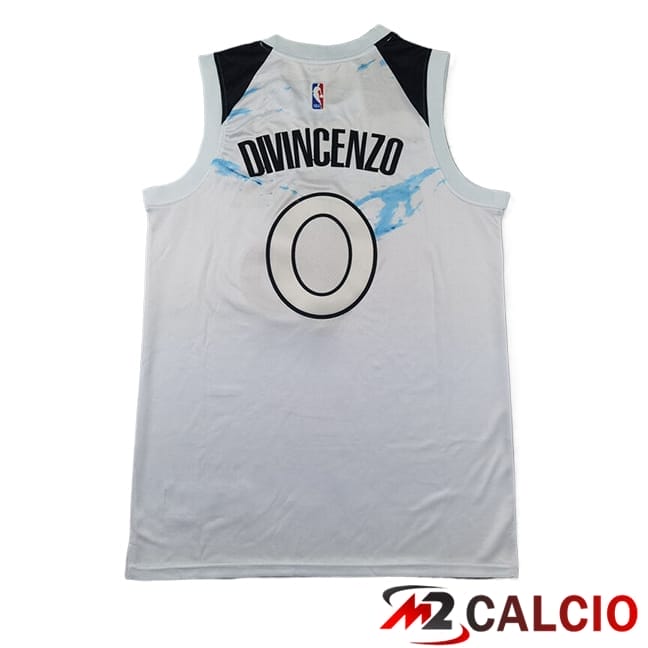 Maglie Minnesota Timberwolves (DIVINCENZO #0) 2024/2025 Bianco/Blu