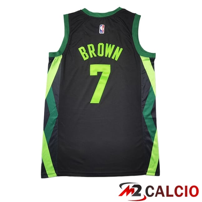 Maglie Boston Celtics (BROWN #7) 2024/2025 Nero/Verde