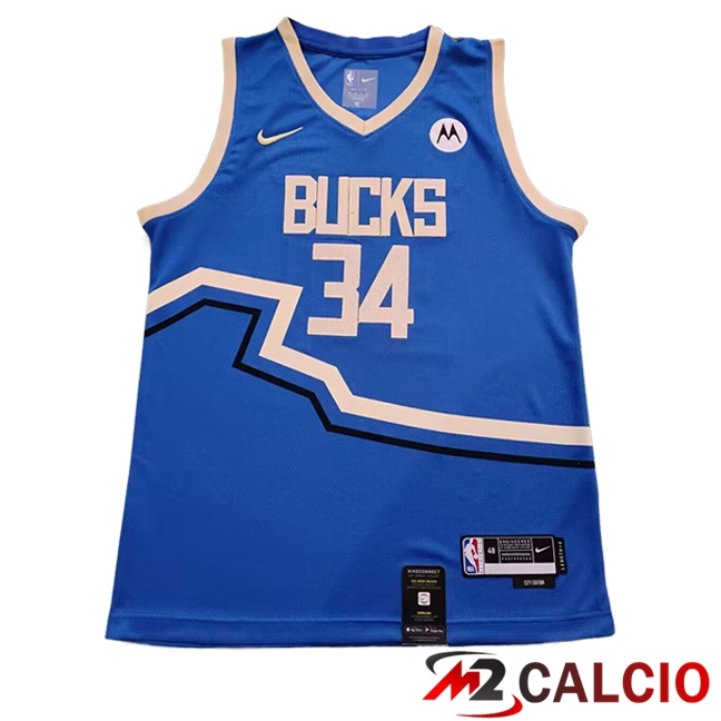 Maglie Calcio Personalizzate,Tute Calcio Squadre,Maglia Nazionale Italiana Calcio | Maglie Milwaukee Bucks (ANTETOKOUNMPO #34) 2024/2025 Blu/Beige Maglie Calcio Personalizzate,Tute Calcio Squadre,Maglia Nazionale Italiana Calcio | Maglie Milwaukee Bucks (ANTETOKOUNMPO #34) 2024/2025 Blu/Beige