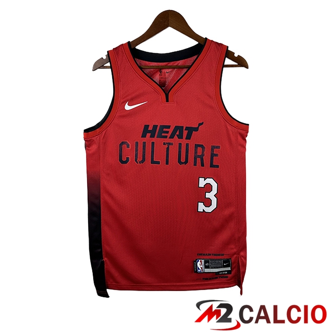 Maglie Calcio Personalizzate,Tute Calcio Squadre,Maglia Nazionale Italiana Calcio | Maglie Miami Heat (WADE #3) 2024/2025 Rosso/Nero Maglie Calcio Personalizzate,Tute Calcio Squadre,Maglia Nazionale Italiana Calcio | Maglie Miami Heat (WADE #3) 2024/2025 Rosso/Nero