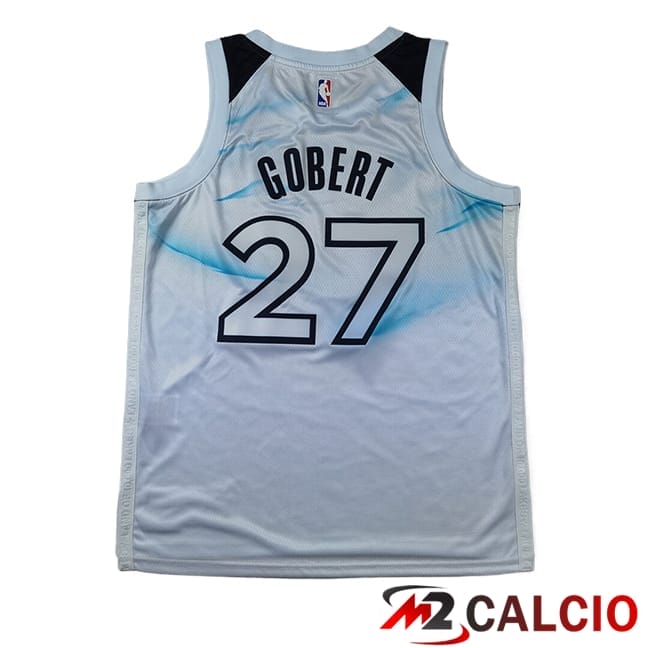 Maglie Minnesota Timberwolves (GOBERT #27) 2024/2025 Bianco/Blu - MD.4