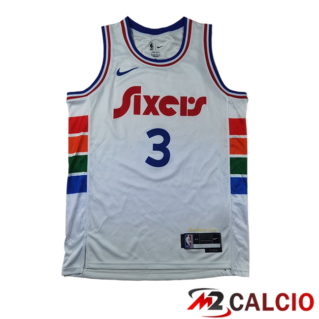 Maglie Calcio Personalizzate,Tute Calcio Squadre,Maglia Nazionale Italiana Calcio | Maglie Philadelphia 76ers (IVERSON #3) 2024/2025 Bianco - MD.2 Maglie Calcio Personalizzate,Tute Calcio Squadre,Maglia Nazionale Italiana Calcio | Maglie Philadelphia 76ers (IVERSON #3) 2024/2025 Bianco - MD.2