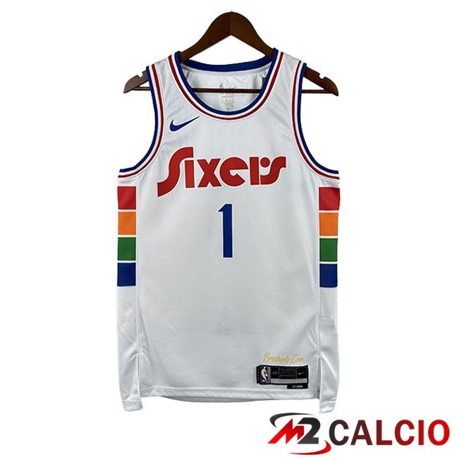 Maglie Calcio Personalizzate,Tute Calcio Squadre,Maglia Nazionale Italiana Calcio | Maglie Philadelphia 76ers (HARDEN #1) 2024/2025 Bianco Maglie Calcio Personalizzate,Tute Calcio Squadre,Maglia Nazionale Italiana Calcio | Maglie Philadelphia 76ers (HARDEN #1) 2024/2025 Bianco