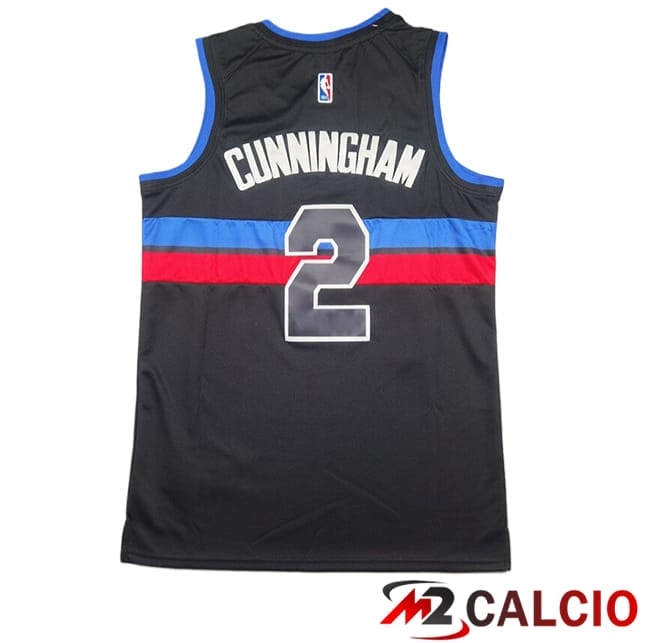 Maglie Detroit Pistons (CUNNINGHAM #2) 2025/2026 Nero