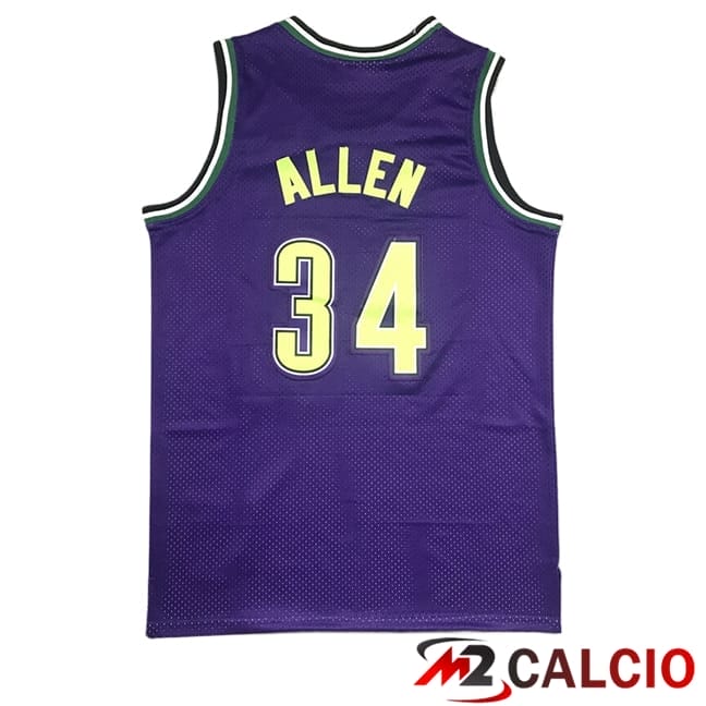 Maglie Milwaukee Bucks (ALLEN #34) 2025/2026 Viola/Verde