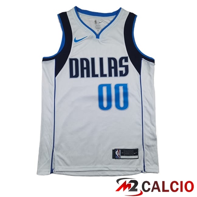 Maglie Calcio Personalizzate,Tute Calcio Squadre,Maglia Nazionale Italiana Calcio | Maglie Dallas Mavericks (CHRISTIE #00) 2025/2026 Bianco/Blu/Nero