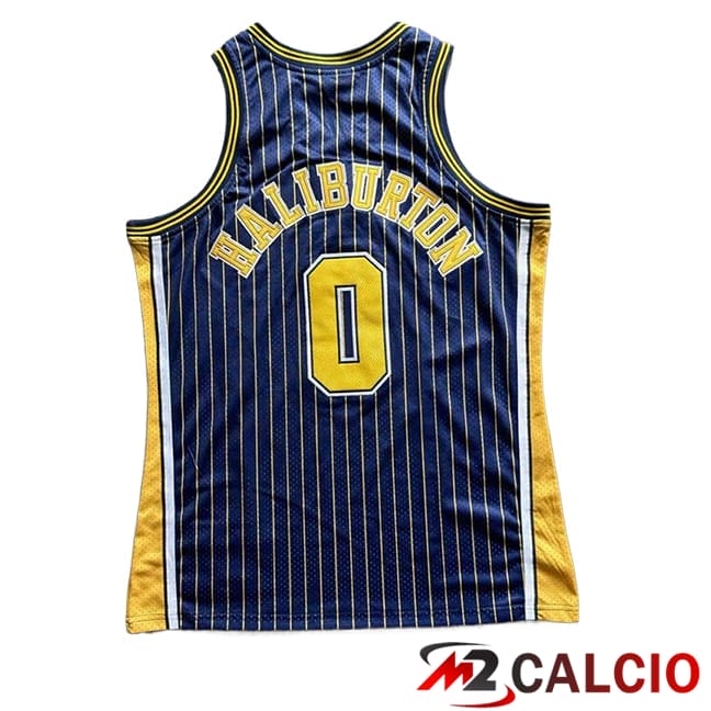 Maglie Indiana Pacers (HALIBURTON #0) 2025/2026 Blu/Giallo/Bianco