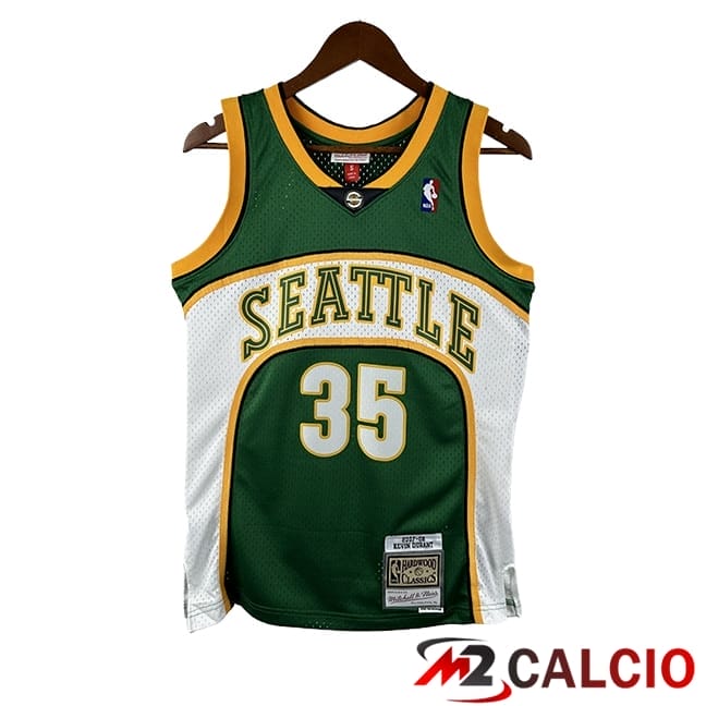 Maglie Oklahoma City Thunder (DURANT #35) 2025/2026 Verde/Bianco