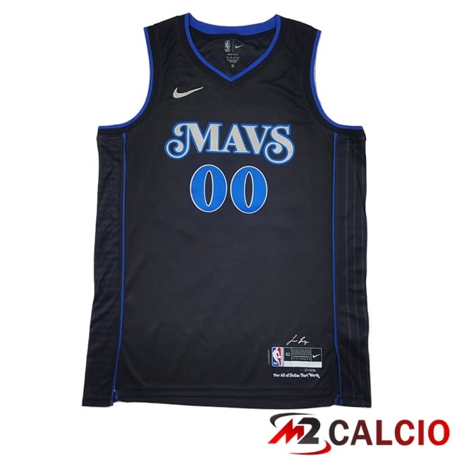 Maglie Calcio Personalizzate,Tute Calcio Squadre,Maglia Nazionale Italiana Calcio | Maglie Dallas Mavericks (CHRISTIE #00) 2025/2026 Blu/Nero