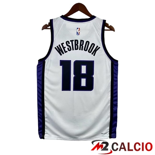 Maglie Sacramento Kings (WESTBROOK #18) 2025/2026 Bianco/Viola/Nero