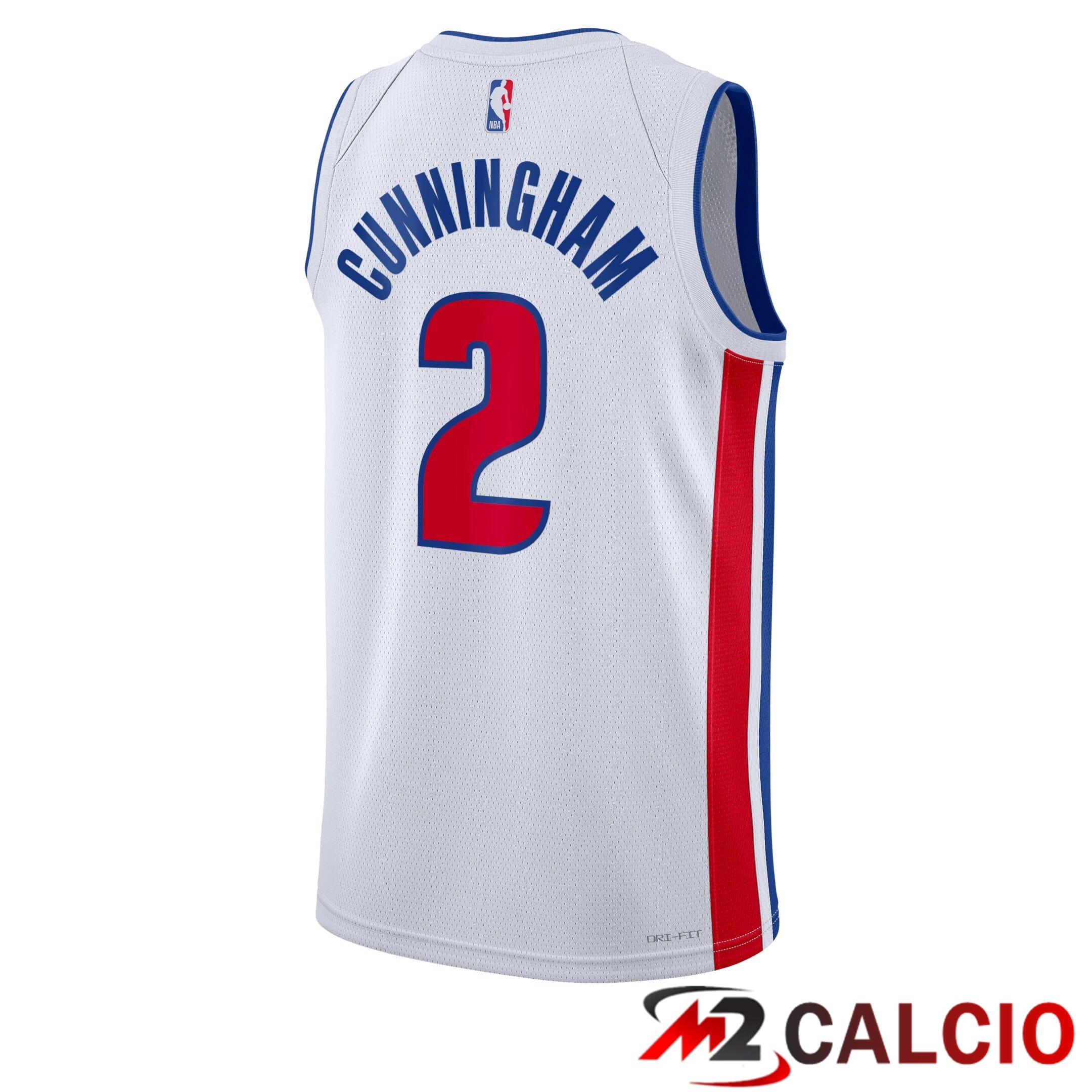 Maglie Detroit Pistons Nike Association Edition Swingman - Bianca - Cade Cunningham - Unisex