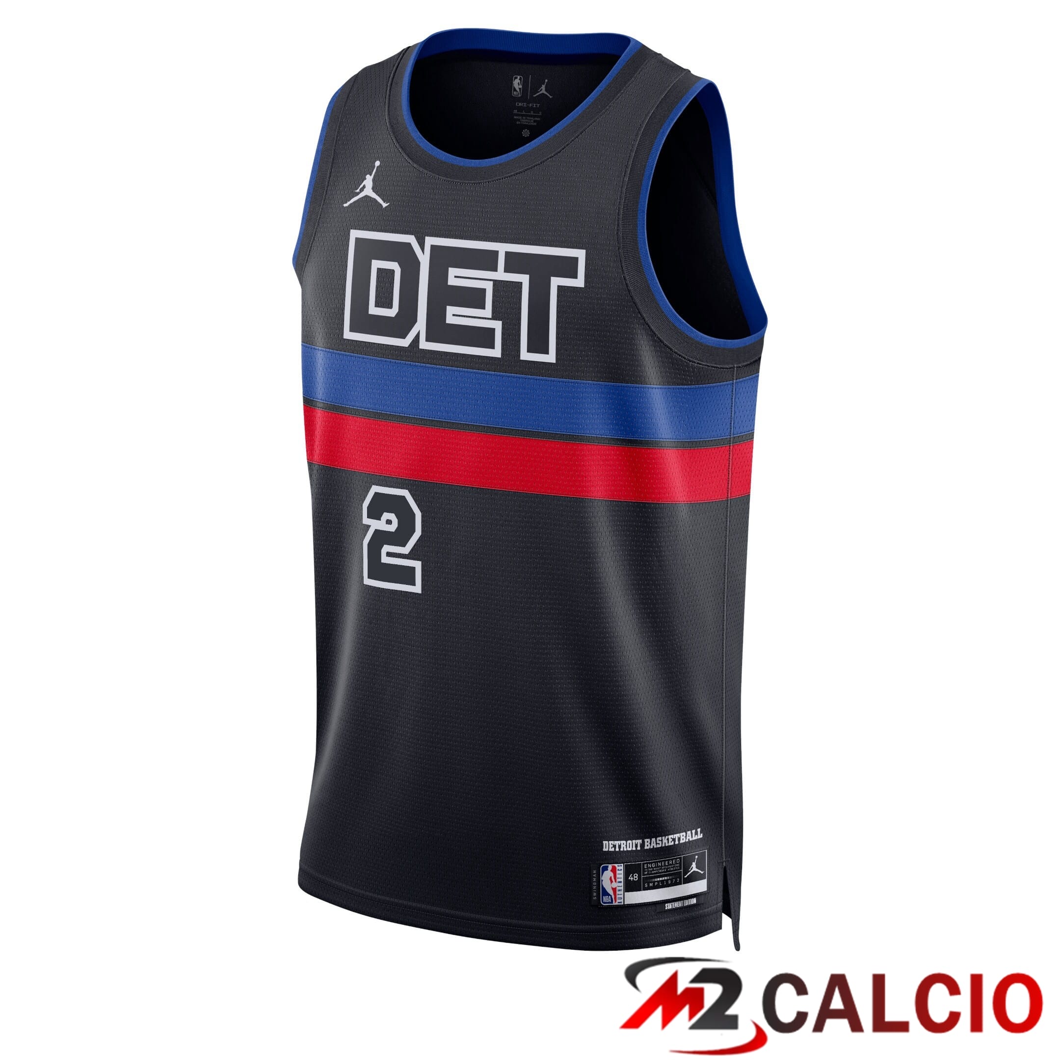 Maglie Calcio Personalizzate,Tute Calcio Squadre,Maglia Nazionale Italiana Calcio | Maglie Detroit Pistons Jordan Statement Edition Swingman - Blu - Cade Cunningham - Unisex