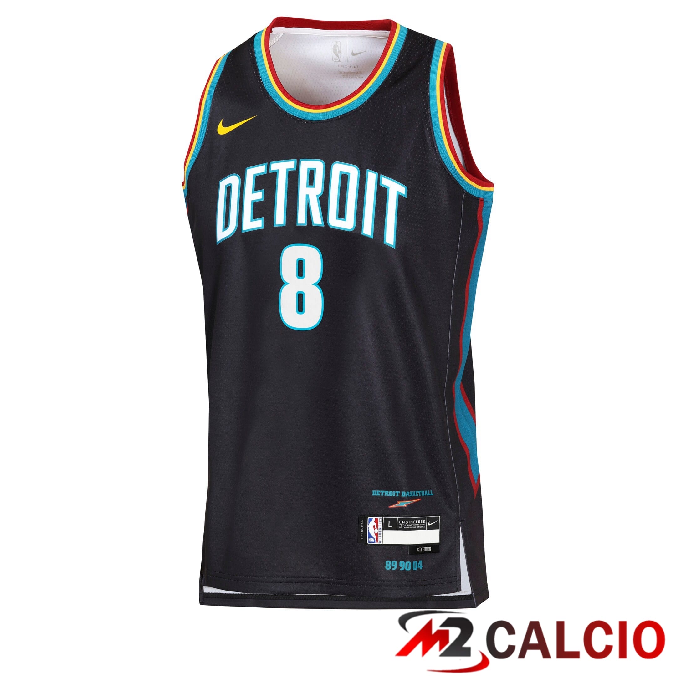 Maglie Detroit Pistons Nike 2025/26 City Edition Swingman - Nera - Caris LeVerde - Gioventu