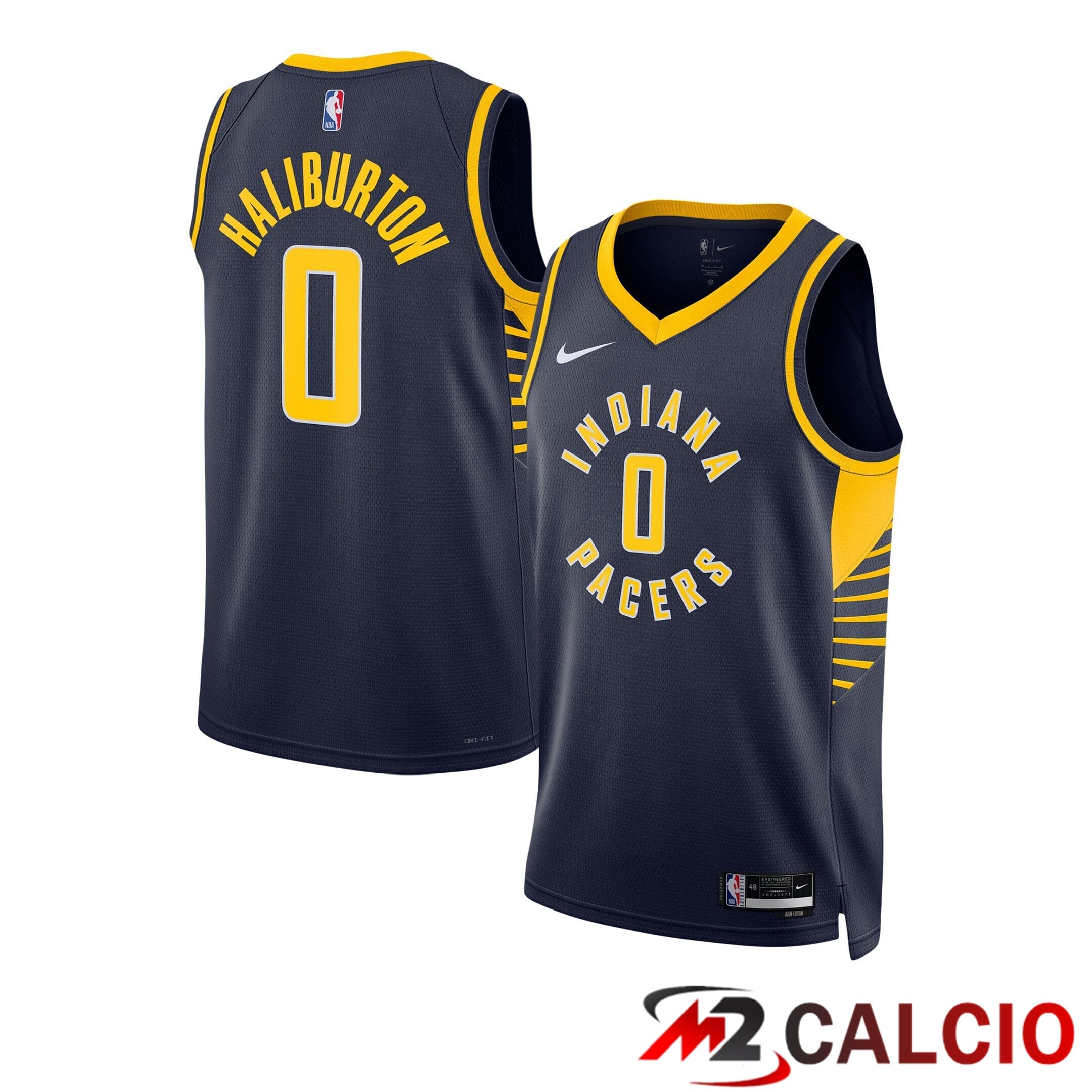 Maglie Calcio Personalizzate,Tute Calcio Squadre,Maglia Nazionale Italiana Calcio | Maglie Indiana Pacers Icon - Haliburton 0 - Unisex