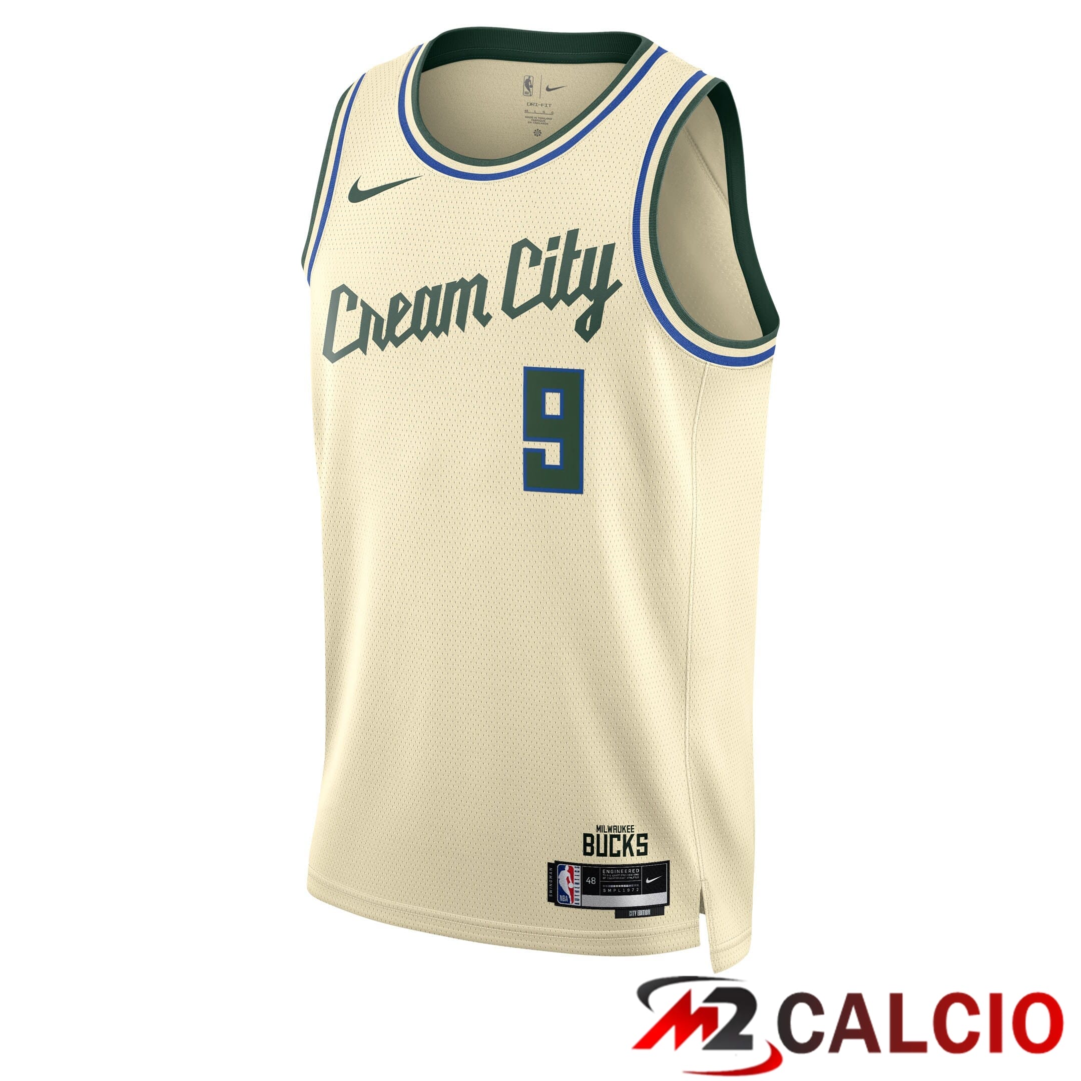 Maglie Milwaukee Bucks Nike 2025/26 City Edition Swingman - Crema - Bobby Portis - Unisex