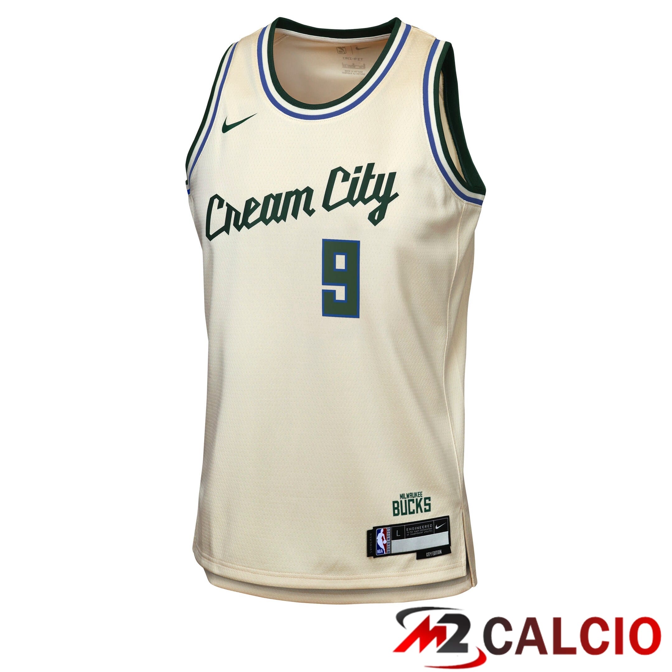 Maglie Milwaukee Bucks Nike 2025/26 City Edition Swingman - Crema - Bobby Portis - Ragazzi