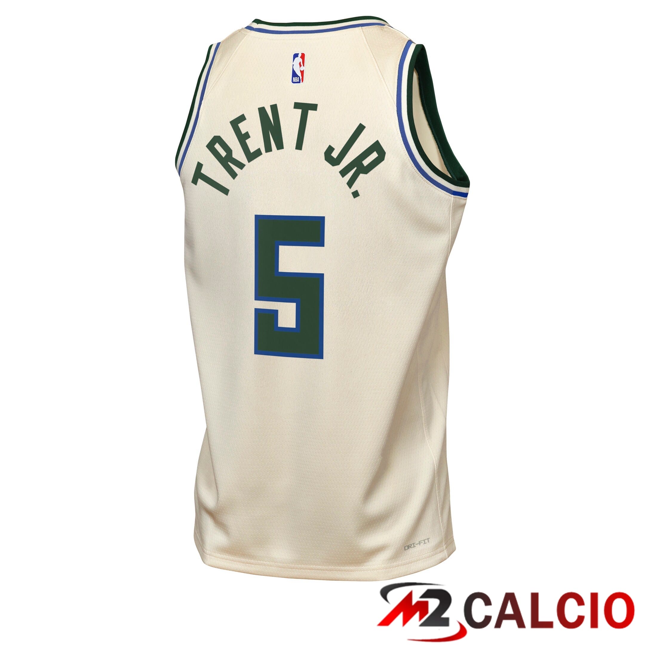 Maglie Milwaukee Bucks Nike 2025/26 City Edition Swingman - Crema - Gary Trent Jr. - Ragazzi