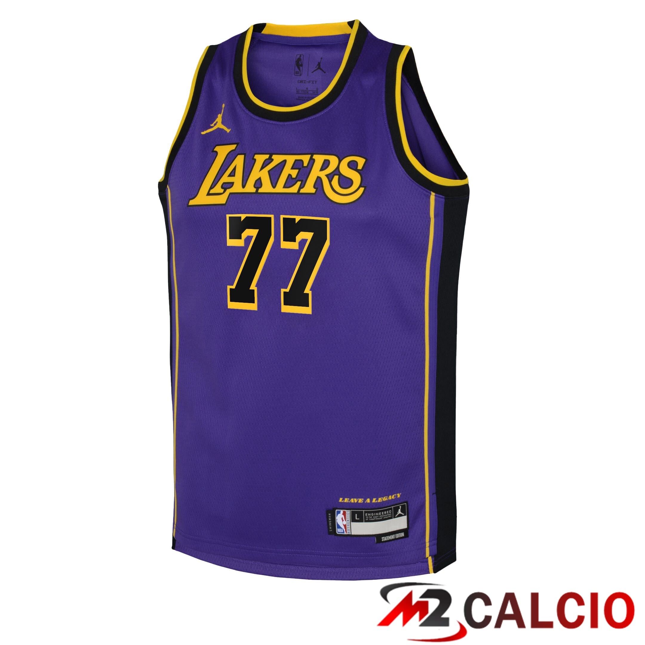 Maglie Los Angeles Laker Jordan Brand Statement Edition Swingman - Viola - Luka Dončić - Gioventu