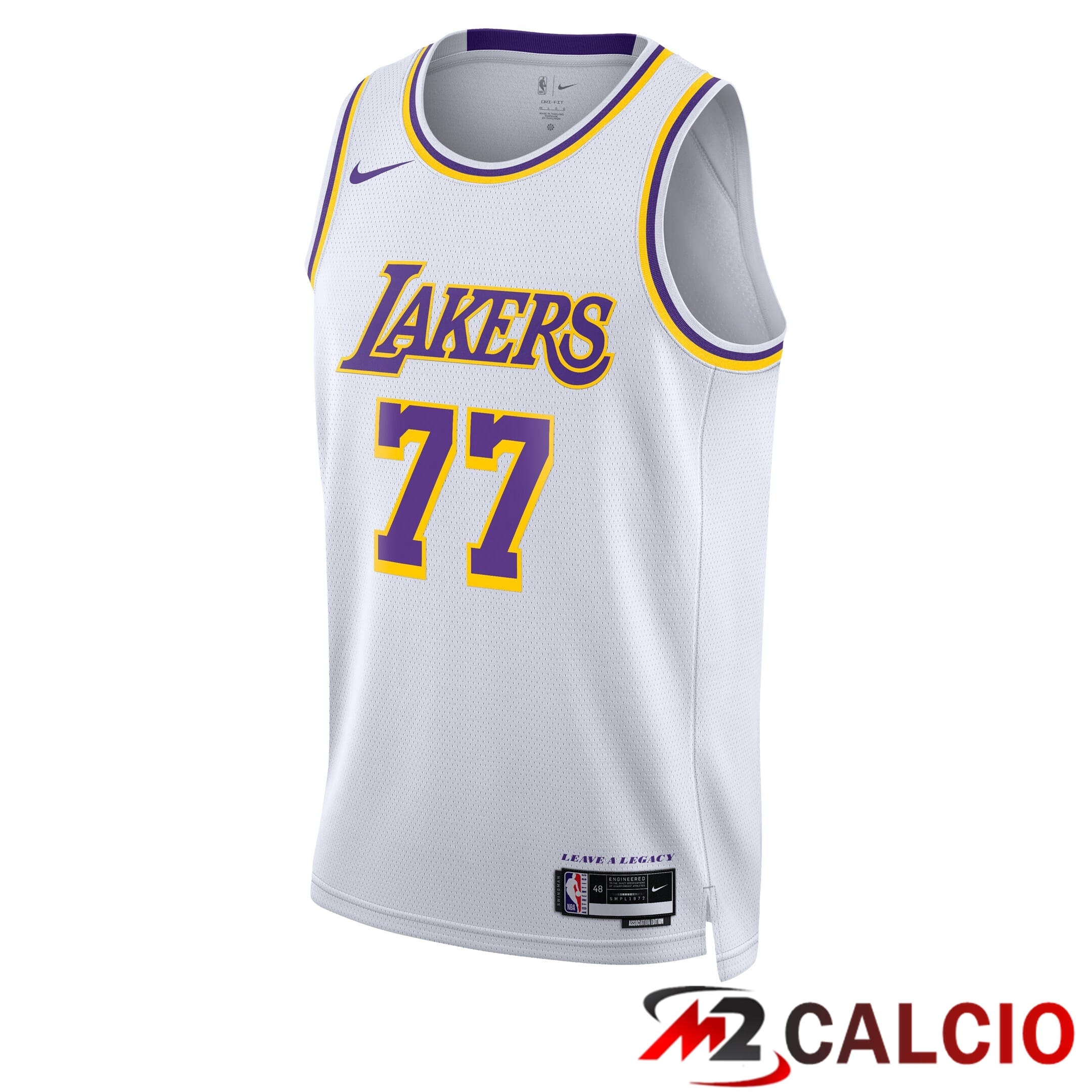 Maglie Los Angeles Laker Nike Association Edition Swingman - Bianco - Luka Dončić - Unisex