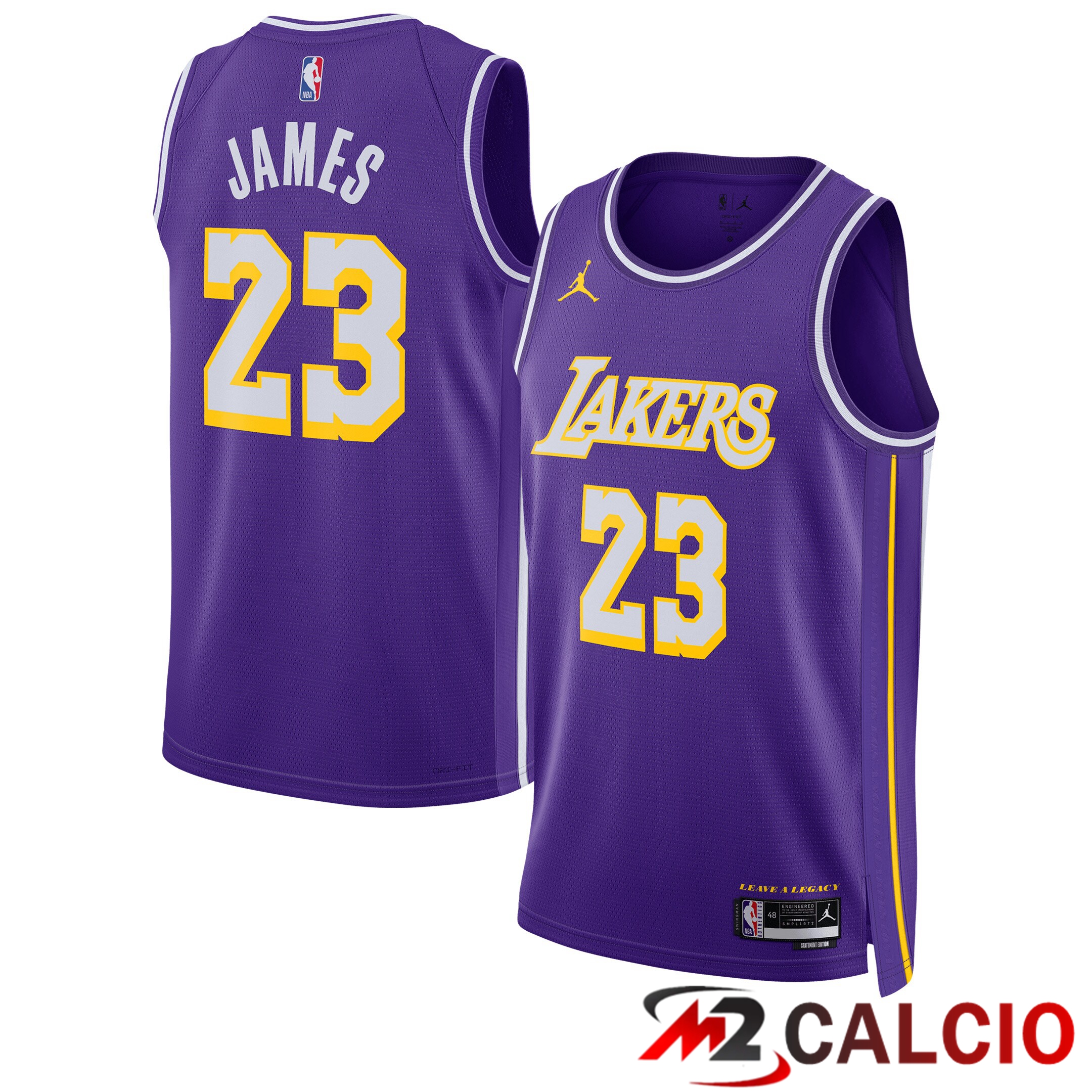 Maglie Calcio Personalizzate,Tute Calcio Squadre,Maglia Nazionale Italiana Calcio | Maglie Jordan Brand Statement Edition Swingman Dei Los Angeles Laker - Viola - Lebron James - Unisex