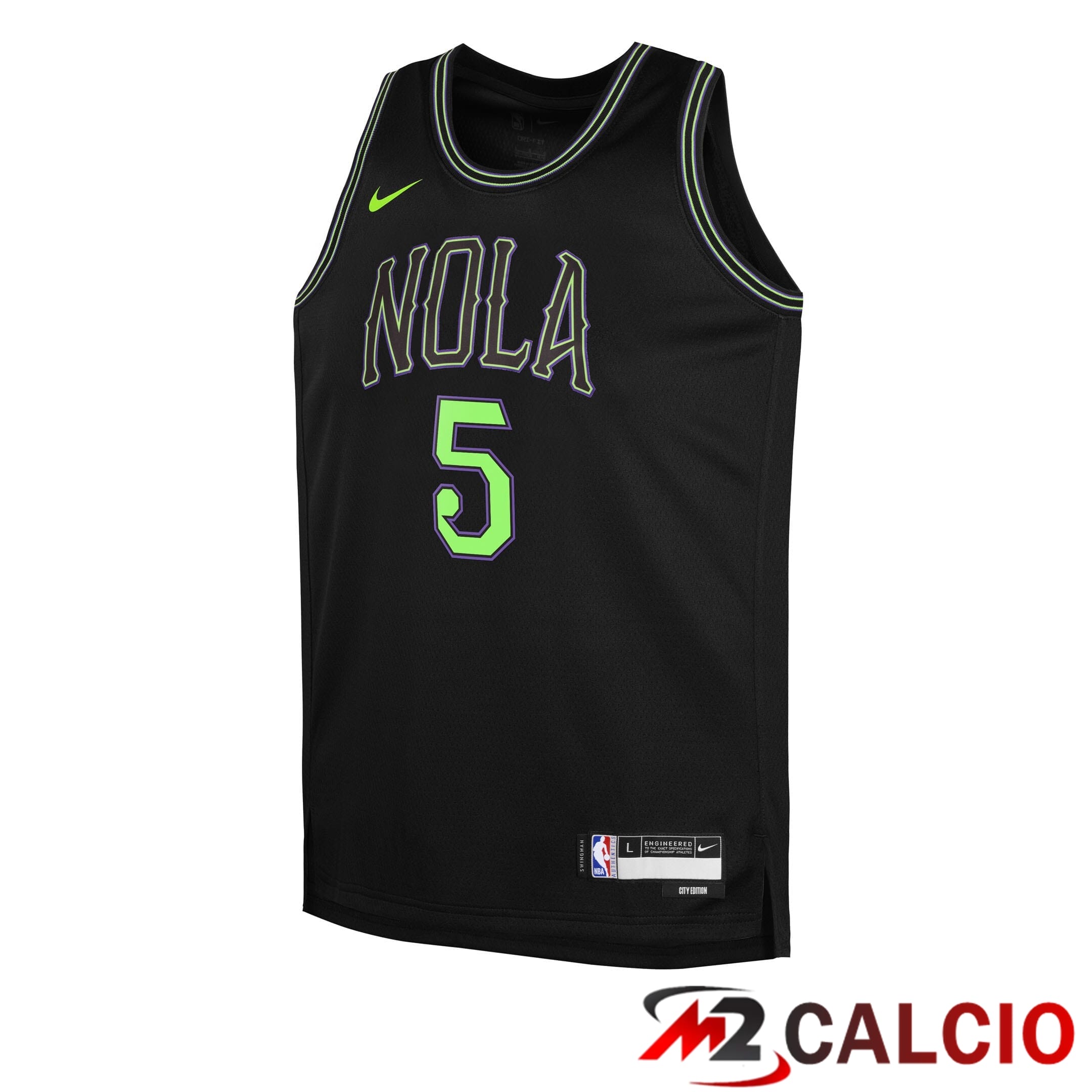 Maglie New Orleans Pelicans Nike 2025/26 City Edition Swingman - Nera - Dejounte Murray - Gioventu
