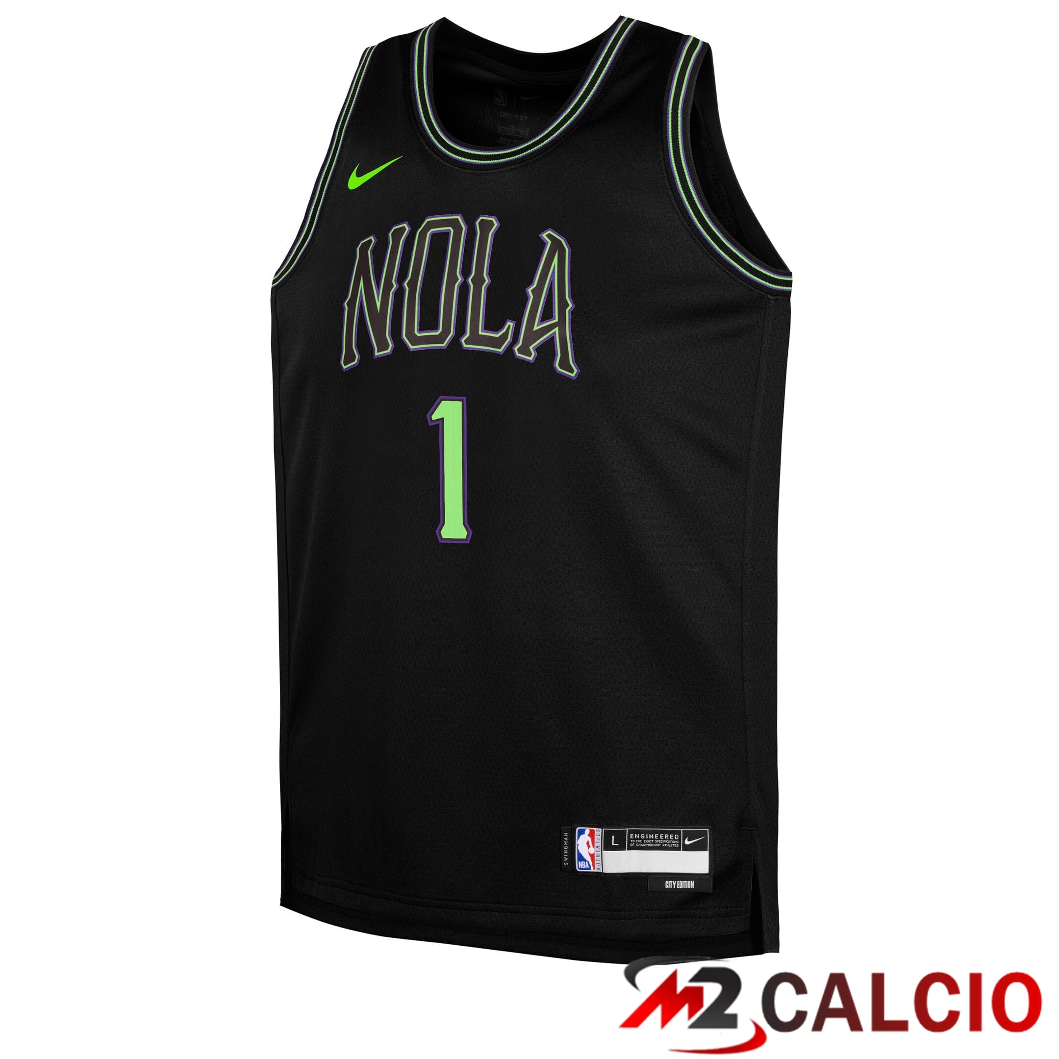 Maglie New Orleans Pelicans Nike 2025/26 City Edition Swingman - Nera - Zion Williamson - Gioventu