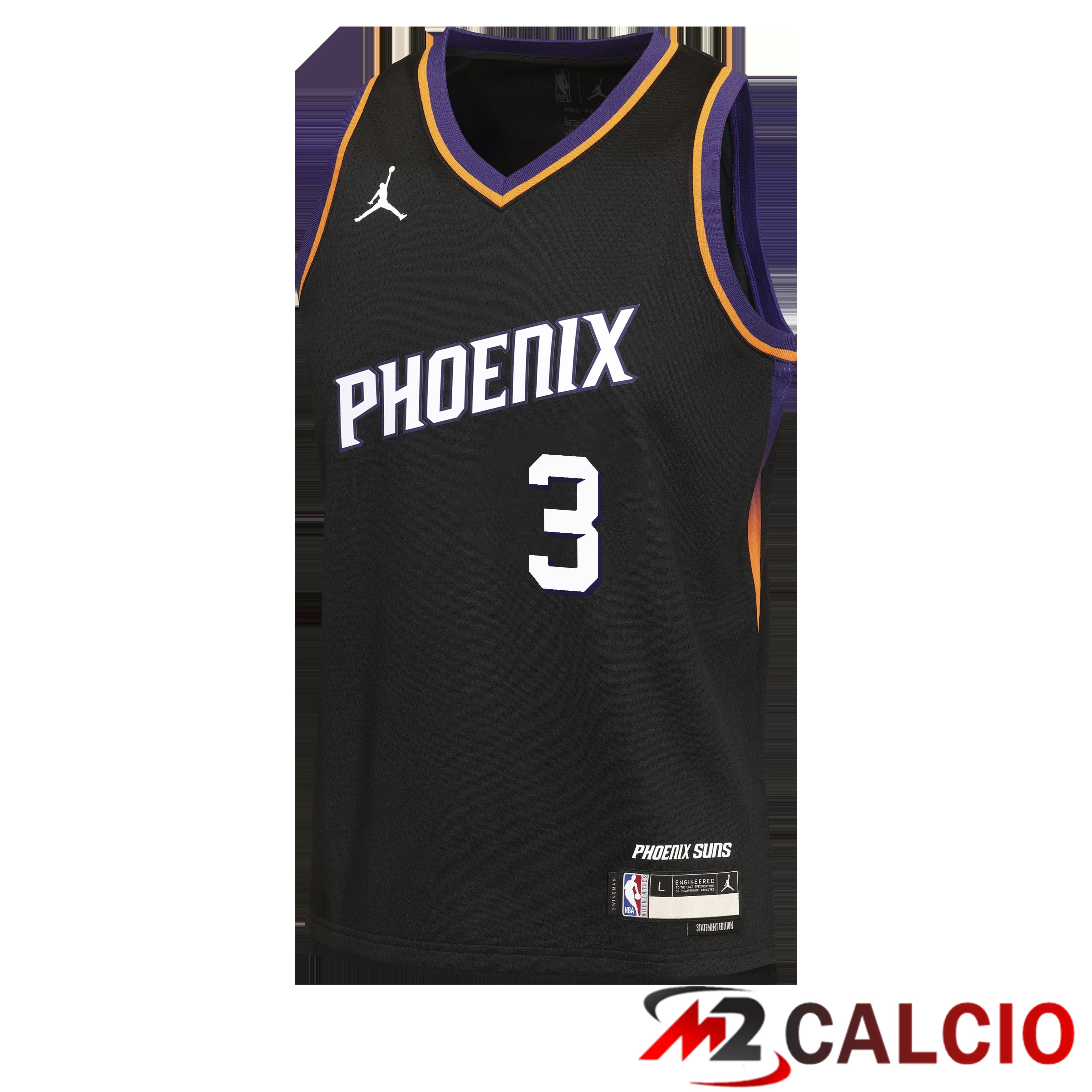Maglie Jordan Brand Statement Edition Dei Phoenix Suns - Nera - Devin Booker - Bambino
