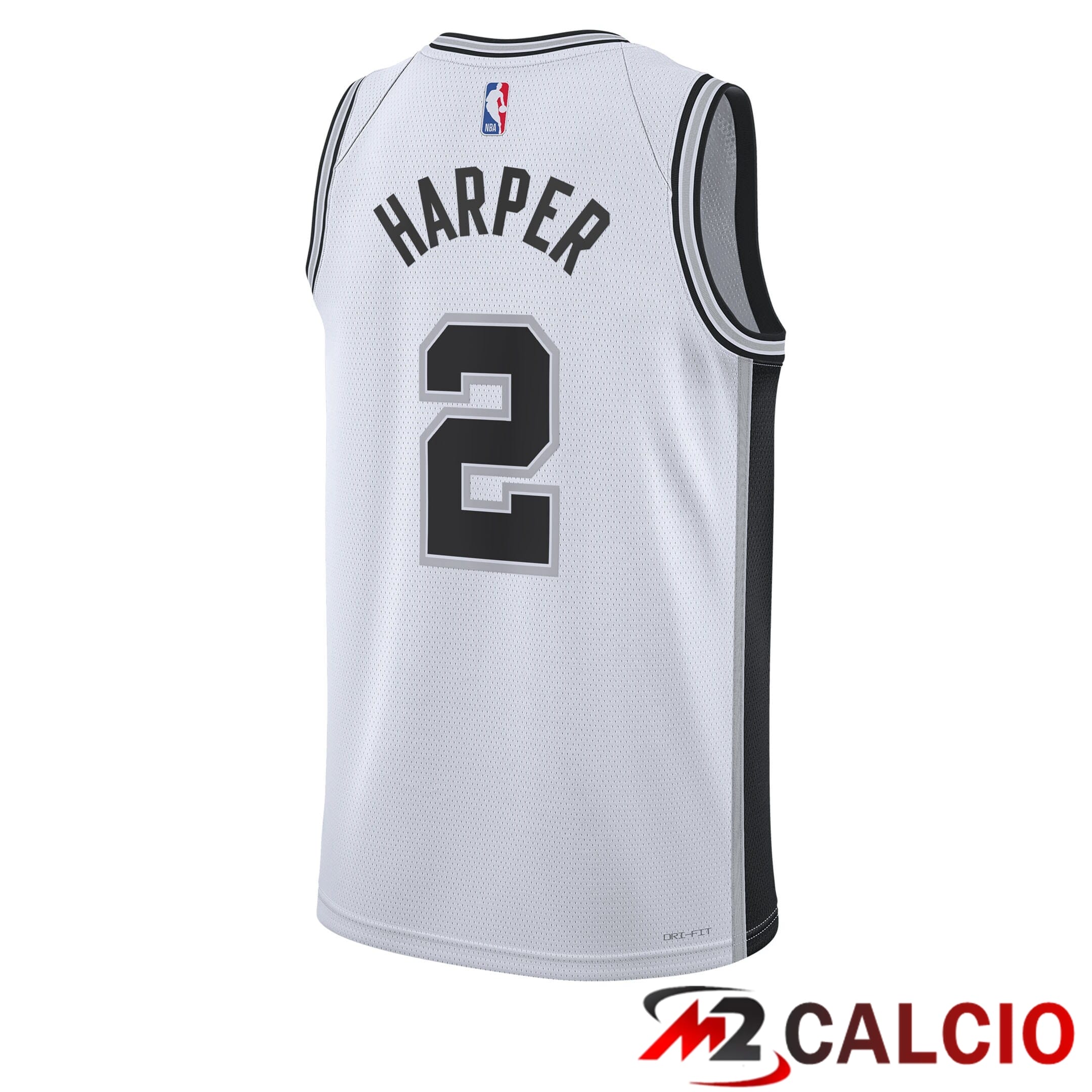 Maglie Nike Association Edition Swingman Dei San Antonio Spurs, Prima Scelta Al Draft NBA 2025 - Bianca - Dylan Harper - Unisex