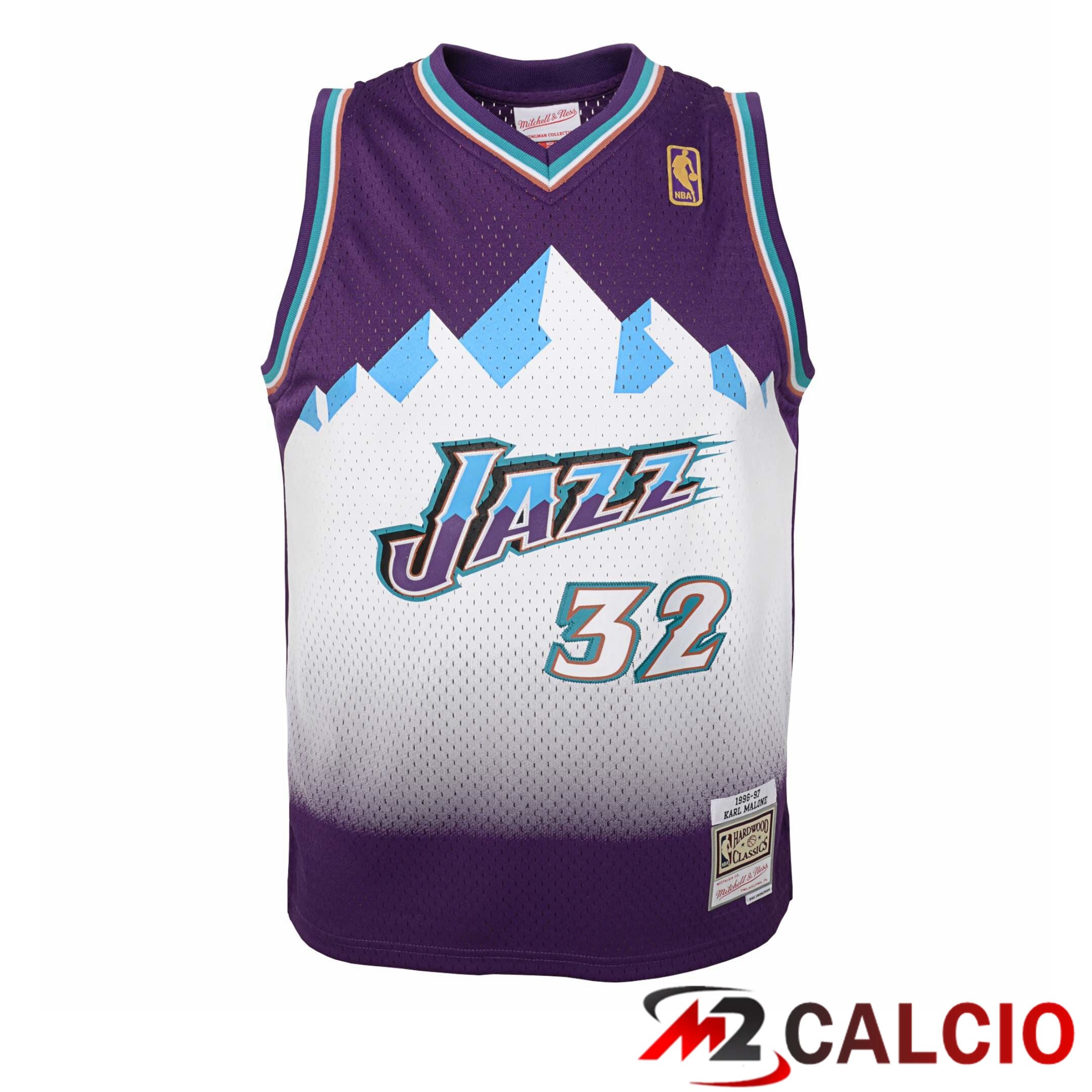 Maglie Calcio Personalizzate,Tute Calcio Squadre,Maglia Nazionale Italiana Calcio | Maglie Utah Jazz Mitchell & Ness Hardwood Classics Road Swingman - Gioventu