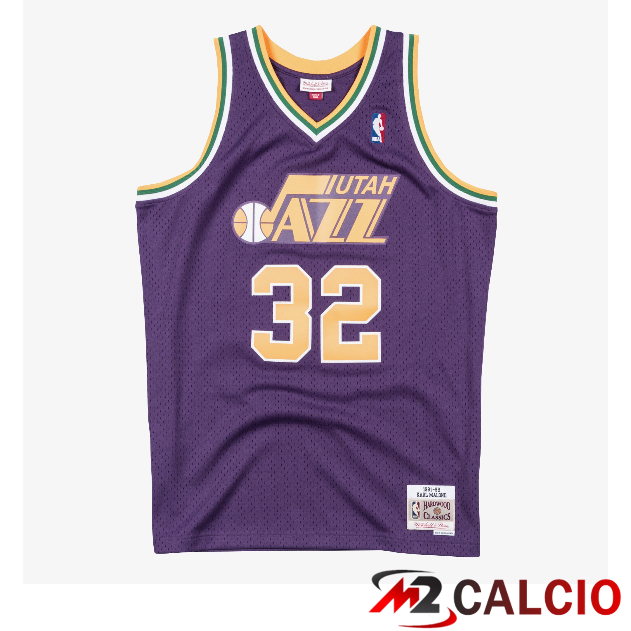 Maglie Calcio Personalizzate,Tute Calcio Squadre,Maglia Nazionale Italiana Calcio | Maglie Swingman Mitchell & Ness Degli Utah Jazz, Karl Malone, 1991-92