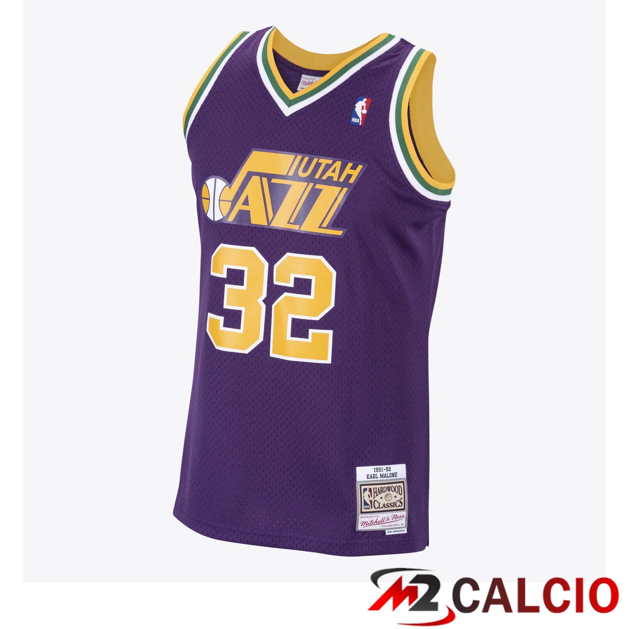 Maglie Calcio Personalizzate,Tute Calcio Squadre,Maglia Nazionale Italiana Calcio | Maglie Utah Jazz Mitchell And Ness Hardwood Classics Trasferta Swingman - Karl Malone - Uomo