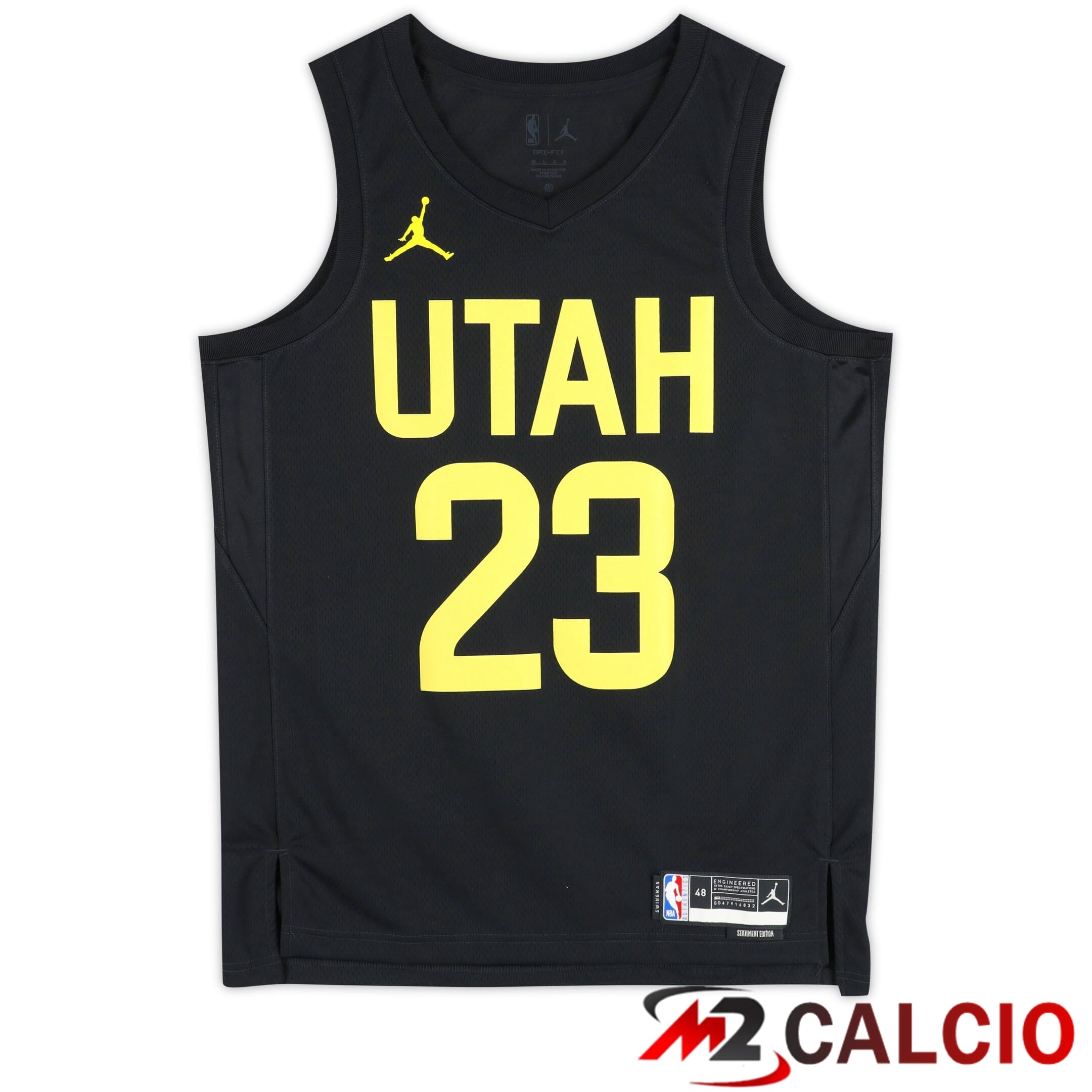 Maglie Lauri Markkanen Maglie Utah Jazz Autografata Nike Black Statement Swingman