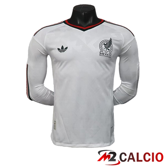 Maglie Calcio Personalizzate,Tute Calcio Squadre,Maglia Nazionale Italiana Calcio | Maglie Calcio Messico Seconda Manica Lunga Coppa Del Mondo 2026