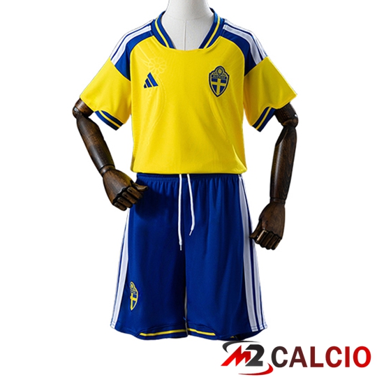 Maglie Calcio Personalizzate,Tute Calcio Squadre,Maglia Nazionale Italiana Calcio | Maglie Calcio Suède Bambino Prima 2026/2027