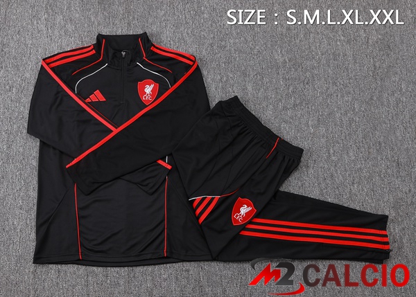 Insieme Tuta Calcio FC Liverpool Nero 2025/2026
