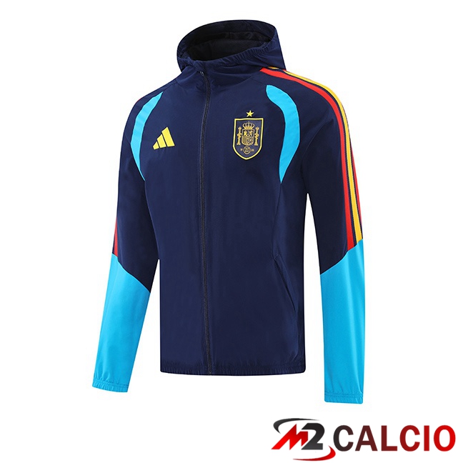 Maglie Calcio Personalizzate,Tute Calcio Squadre,Maglia Nazionale Italiana Calcio | Giacca A Vento Spagna Blu Reale 2025/2026