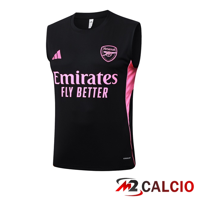 Maglie Calcio Personalizzate,Tute Calcio Squadre,Maglia Nazionale Italiana Calcio | Canotta Allenamento Arsenal Nero 2025/2026
