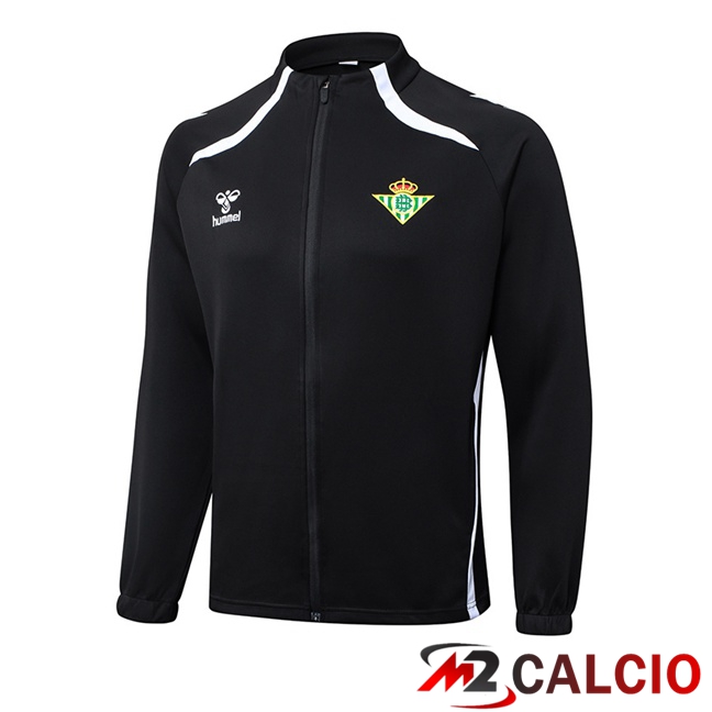 Maglie Calcio Personalizzate,Tute Calcio Squadre,Maglia Nazionale Italiana Calcio | Giacca Calcio Real Betis Nero 2025/2026