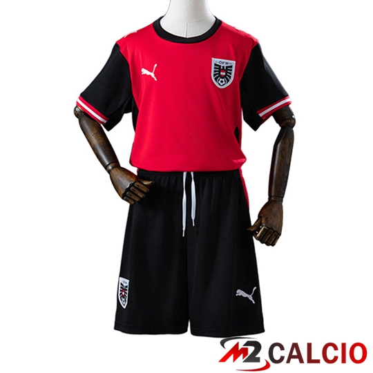 Maglie Calcio Personalizzate,Tute Calcio Squadre,Maglia Nazionale Italiana Calcio | Maglie Calcio Austria Bambino Prima Coppa Del Mondo 2026